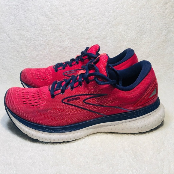 Brooks Shoes - Brooks Glycerin 19 Womens Size 8 B Red Pink Running Shoes Sneakers 1203431B623